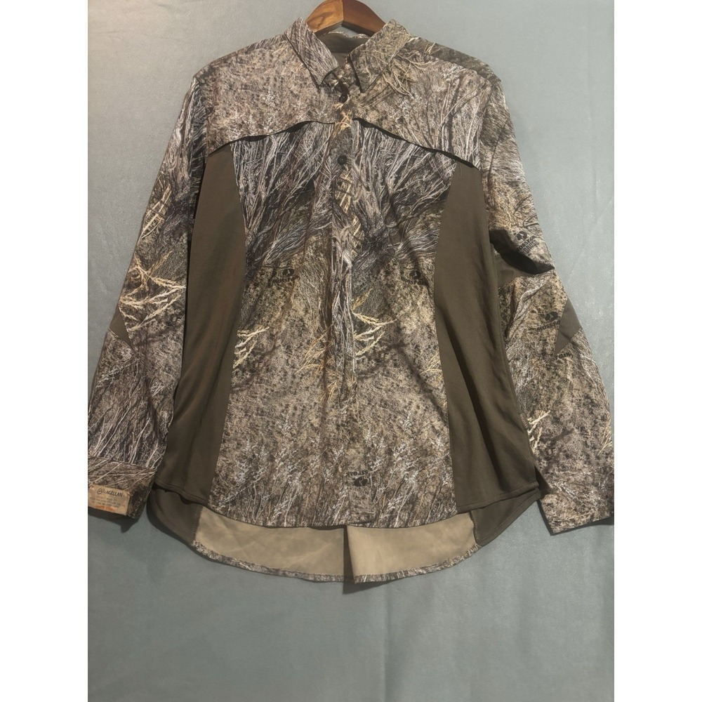 NEW Magellan Camo Shirt Women's XXL Gear Long Sleeve Mossy Oak Edge Hunting 2X